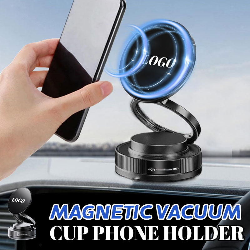 🚗✨Magnetisk sugekoppholder for telefon (bilens logo kan tilpasses)