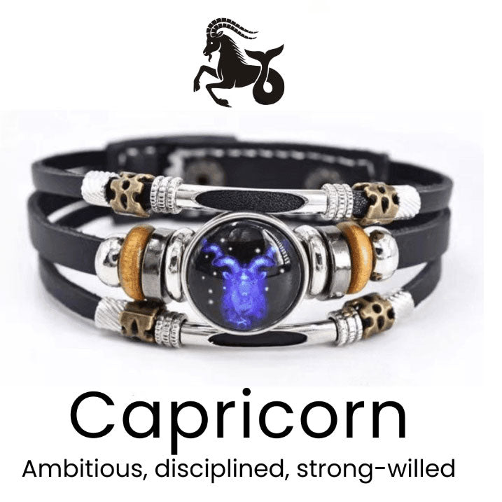 đ Armband med astrologiskt tecken som lyser upp i mörkretđ