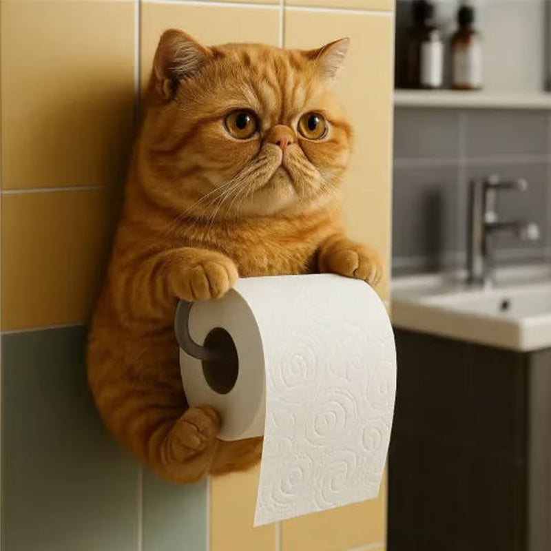 âłUkentlig spesialtilbudđVĂ€ggmonterad toalettpappershĂ„llare för katt