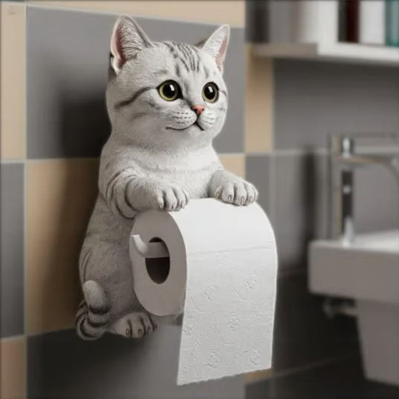 âłUkentlig spesialtilbudđVĂ€ggmonterad toalettpappershĂ„llare för katt