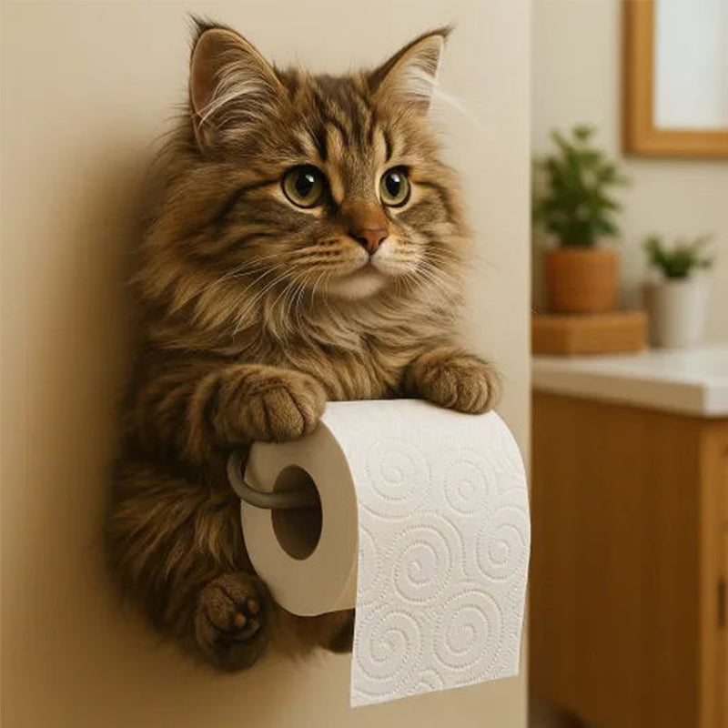 âłUkentlig spesialtilbudđVĂ€ggmonterad toalettpappershĂ„llare för katt
