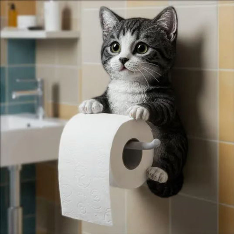 âłUkentlig spesialtilbudđVĂ€ggmonterad toalettpappershĂ„llare för katt