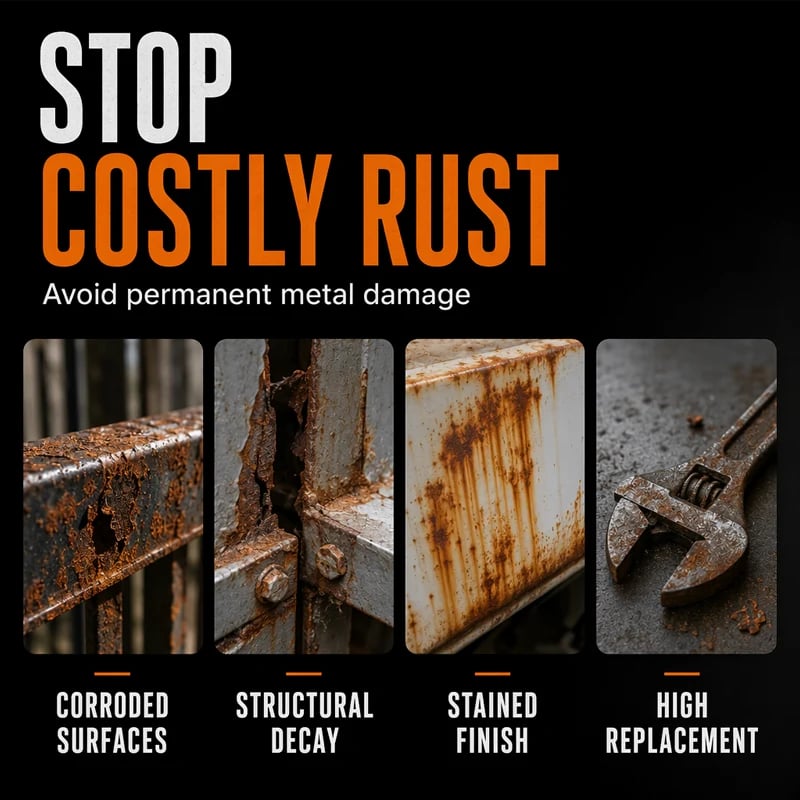 🥳2026-SPESIALTILBUD🥳💞Over 50 000 solgt!🔧🏠 49 % RABATT! Rustbeskyttende reparasjonspasta i svart for metall – Gjenoppretter rustne porter, rekkverk og verktøy. Danner et beskyttende belegg – ingen grunn til å skifte ut! 🛡️✨