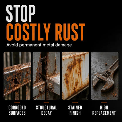 🥳2026-SPESIALTILBUD🥳💞Over 50 000 solgt!🔧🏠 49 % RABATT! Rustbeskyttende reparasjonspasta i svart for metall – Gjenoppretter rustne porter, rekkverk og verktøy. Danner et beskyttende belegg – ingen grunn til å skifte ut! 🛡️✨