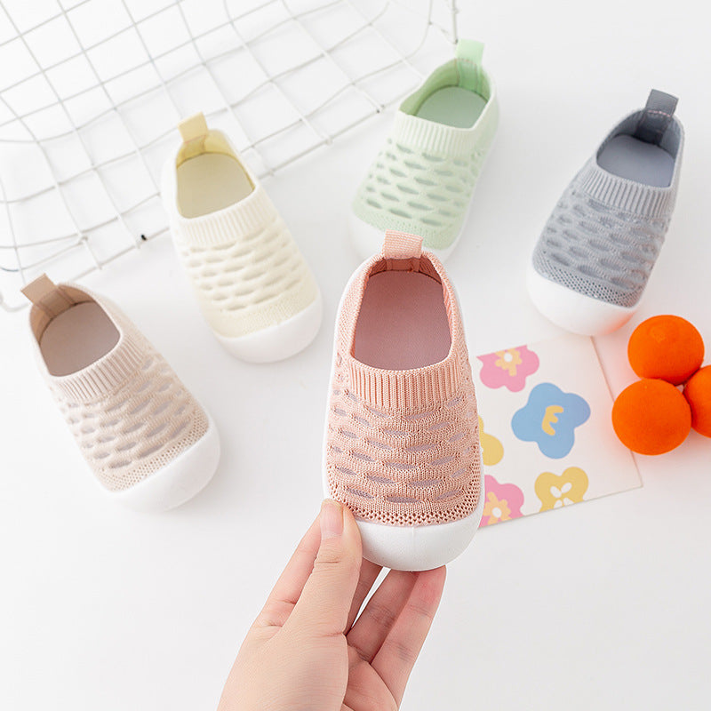 Tøfler med myk såle / Pustende Fly-woven-innesko for barn i alderen 1–3 år
