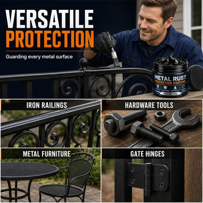 🥳2026-SPESIALTILBUD🥳💞Over 50 000 solgt!🔧🏠 49 % RABATT! Rustbeskyttende reparasjonspasta i svart for metall – Gjenoppretter rustne porter, rekkverk og verktøy. Danner et beskyttende belegg – ingen grunn til å skifte ut! 🛡️✨