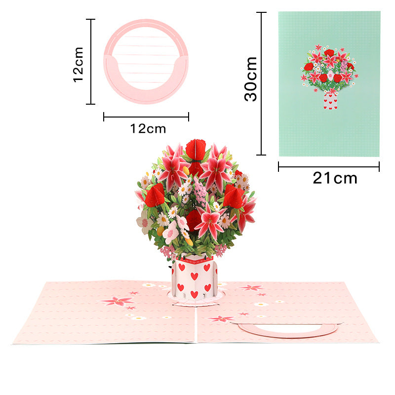 💌 Eksklusivt for Valentinsdagen: Pop-up-kort med 3D-kirsebærblomst – Det ultimate minnet for kortelskere ❤️