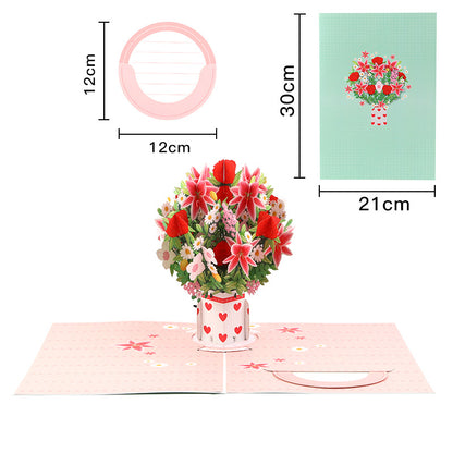 💌 Eksklusivt for Valentinsdagen: Pop-up-kort med 3D-kirsebærblomst – Det ultimate minnet for kortelskere ❤️
