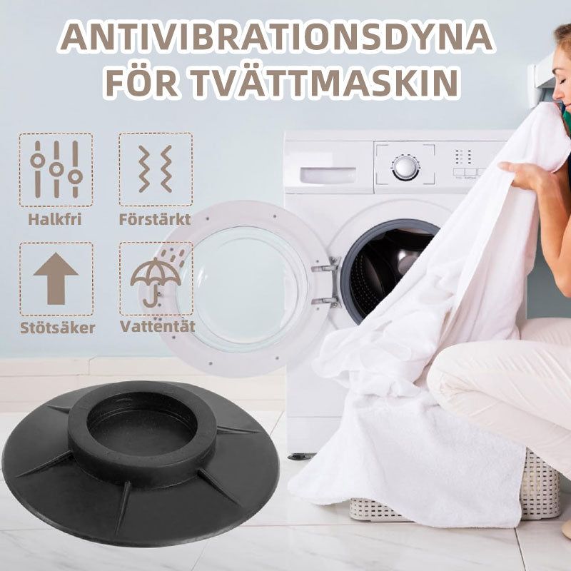 Anti-vibrasjonspute for vaskemaskin