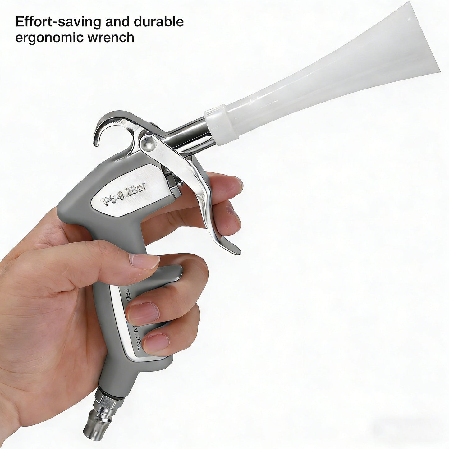 Tornado rengjøringspistol - 2-i-1 luftblåsepistol med børste