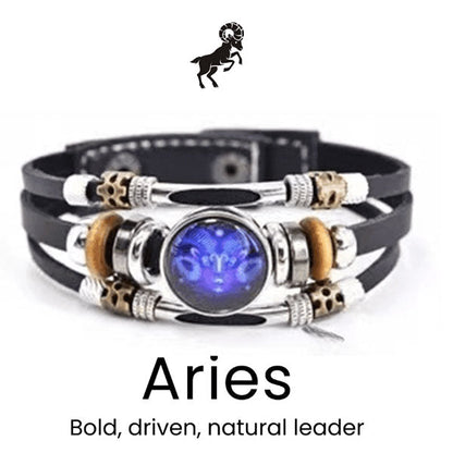 🌌 Armband med astrologiskt tecken som lyser upp i mörkret🌌