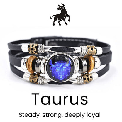 🌌 Armband med astrologiskt tecken som lyser upp i mörkret🌌
