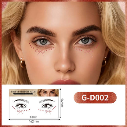 ✨💖 Glitrende øyetatoveringsklistremerker