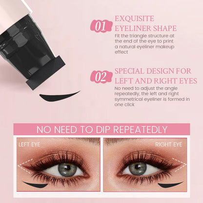 Eyeliner-stempel i ett stykke