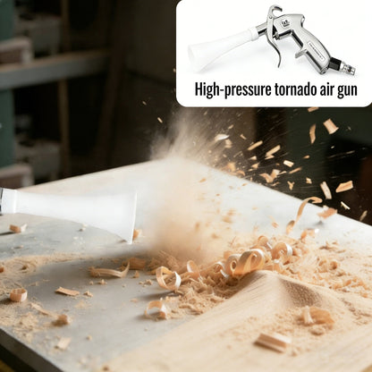 Tornado rengjøringspistol - 2-i-1 luftblåsepistol med børste