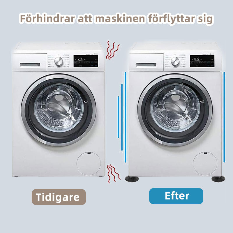 Anti-vibrasjonspute for vaskemaskin