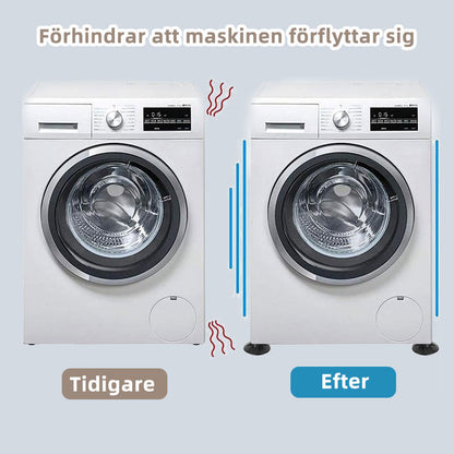 Anti-vibrasjonspute for vaskemaskin