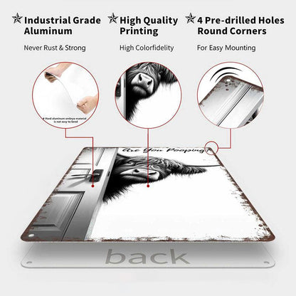 🐄Retro veggdekor med høylandsokse