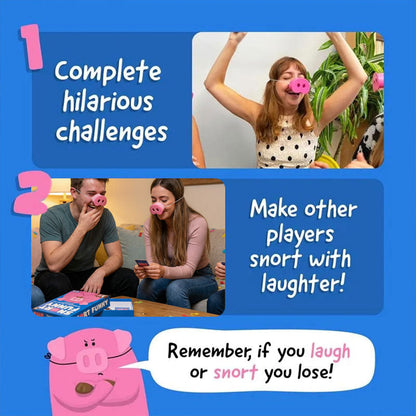 Snort Funny: Selskapsleken «Ler og taper» 🐷😂