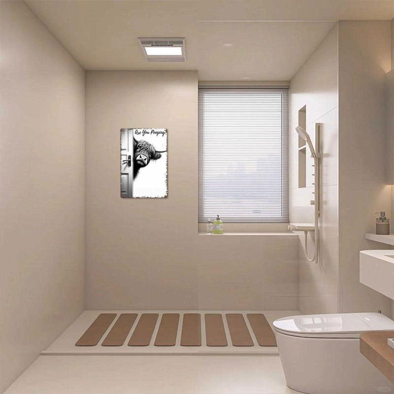 🐄Retro veggdekor med høylandsokse