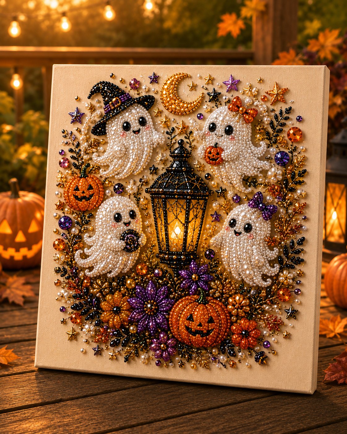 🔥 Siste dag med 49 % rabatt – 👻✨ Halloween-perlekunst-DIY-sett – Forvandle små perler til skummel-søt magi (📦Kjøp 2, få gratis frakt)