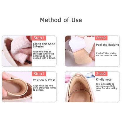 4D Anti-Blister Heel Grips - Slutt å skli og gnage (8 stk.)