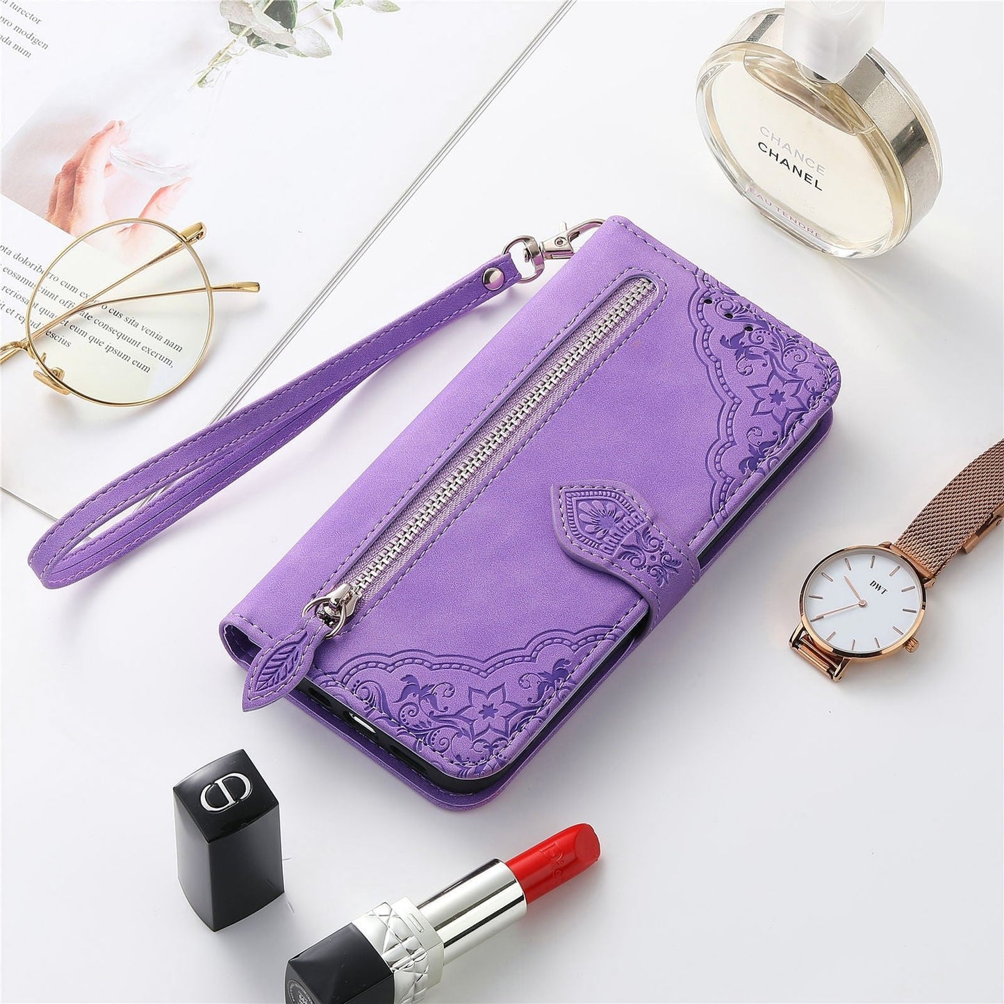 Allsidig Elegance Wallet Flip-etui for iPhone