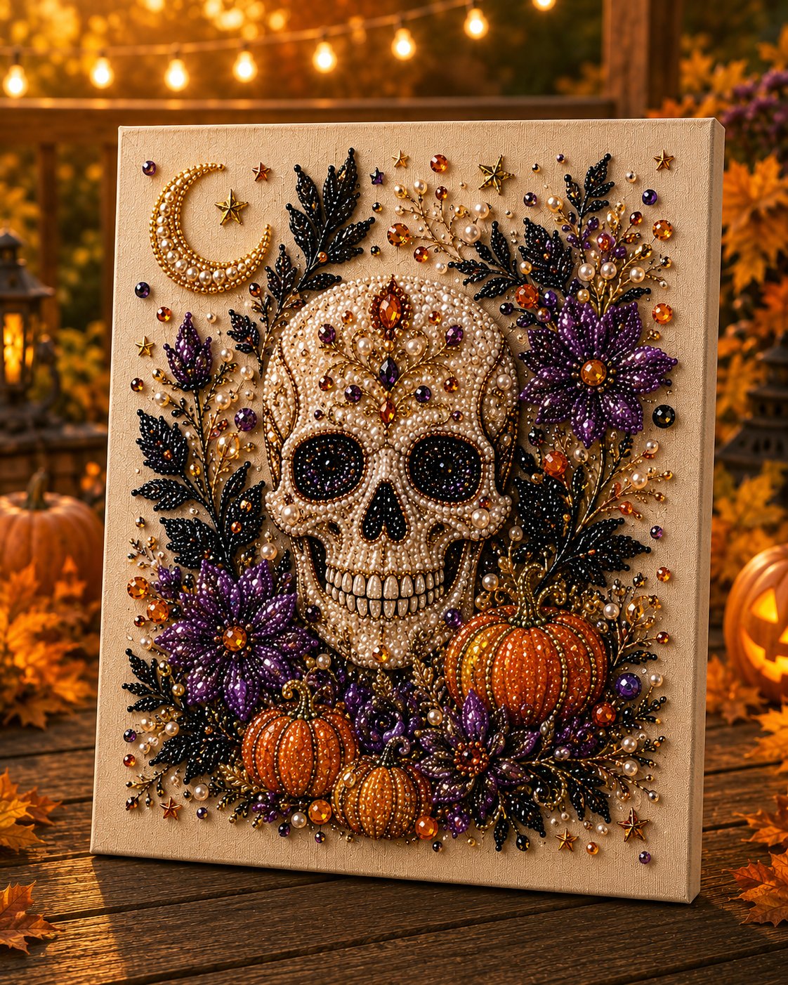 🔥 Siste dag med 49 % rabatt – 👻✨ Halloween-perlekunst-DIY-sett – Forvandle små perler til skummel-søt magi (📦Kjøp 2, få gratis frakt)