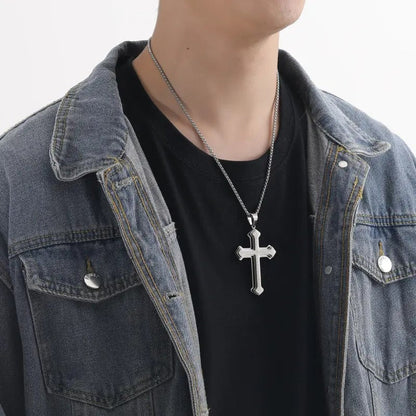 ✝️ Halskjede med kors og Fadervår