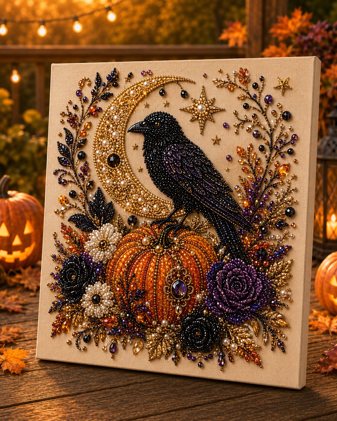 🔥 Siste dag med 49 % rabatt – 👻✨ Halloween-perlekunst-DIY-sett – Forvandle små perler til skummel-søt magi (📦Kjøp 2, få gratis frakt)
