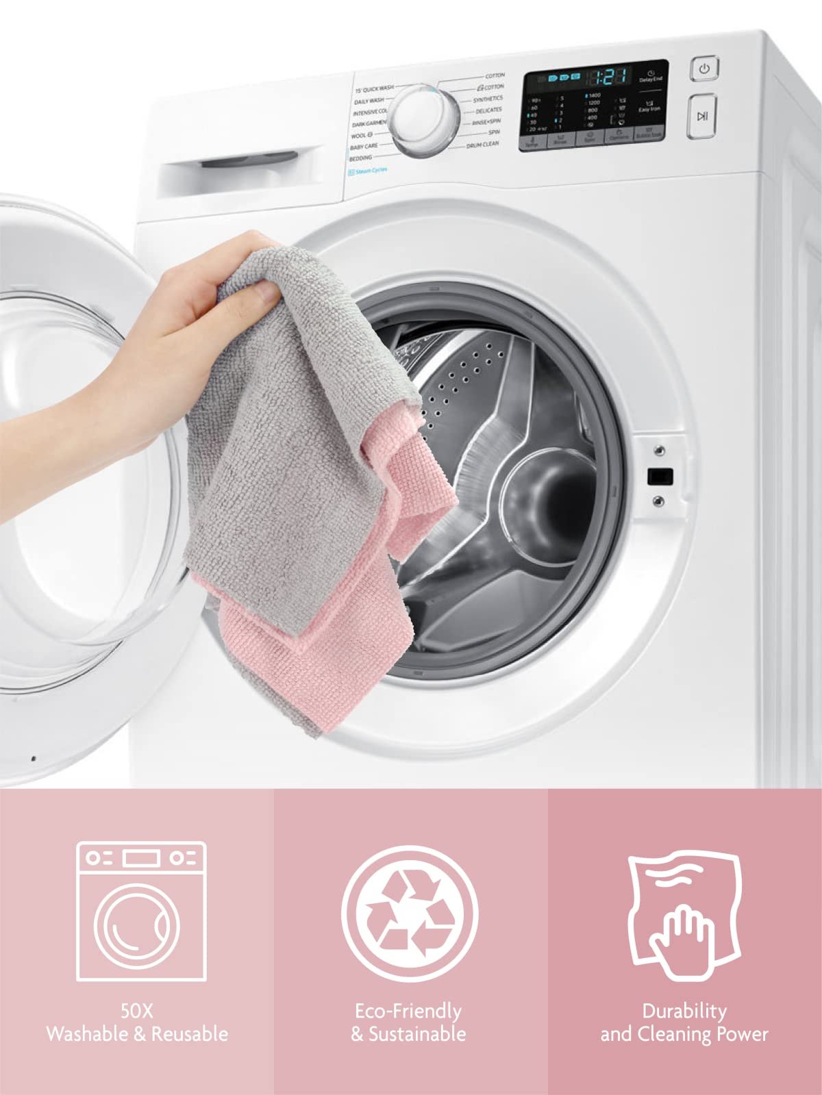 ♻️Gjenbrukbare mikrofiberpapirhåndklær på rull🧻