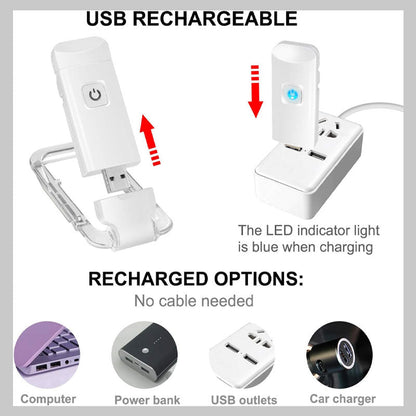 USB-lading Clip-on leselampe