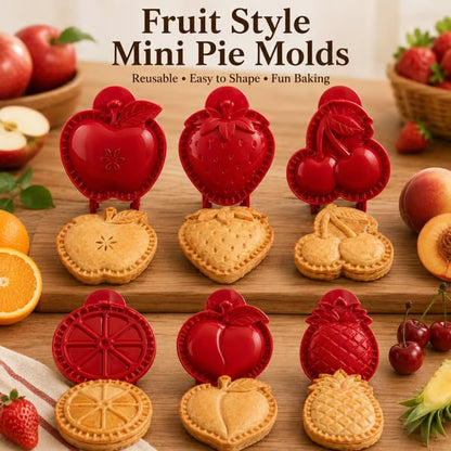 🥧Nybegynnervennlig, gjenbrukbar mini-form til håndpai | 6 morsomme former for enkel fylling, forming og lukking av hjemmelagde paier og bakverk 🍎✨