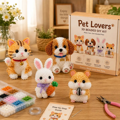 🧵✨ Lite DIY-sett med 3D-perledyr