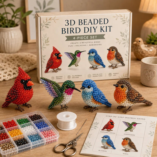 🧵✨ Lite DIY-sett med 3D-perledyr