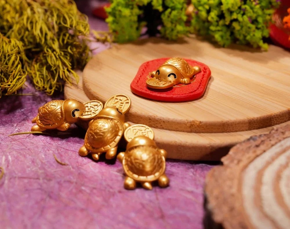 🐢2026 Gullskilpadde-amulett – Biter seg fast i lykken🍀og slipper aldri taket!
