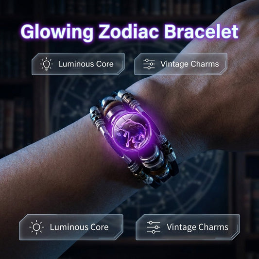 🌌 Armband med astrologiskt tecken som lyser upp i mörkret🌌