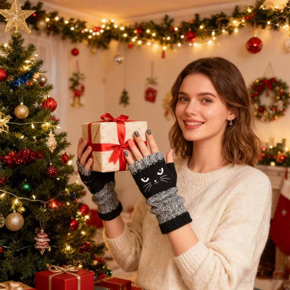 🐱✨Sjarmerende kattevotter: Din beste vinterkompanjong for hverdagen og eventyr!✨🧤