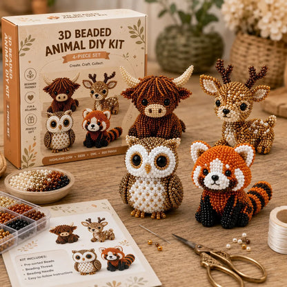 🧵✨ Lite DIY-sett med 3D-perledyr