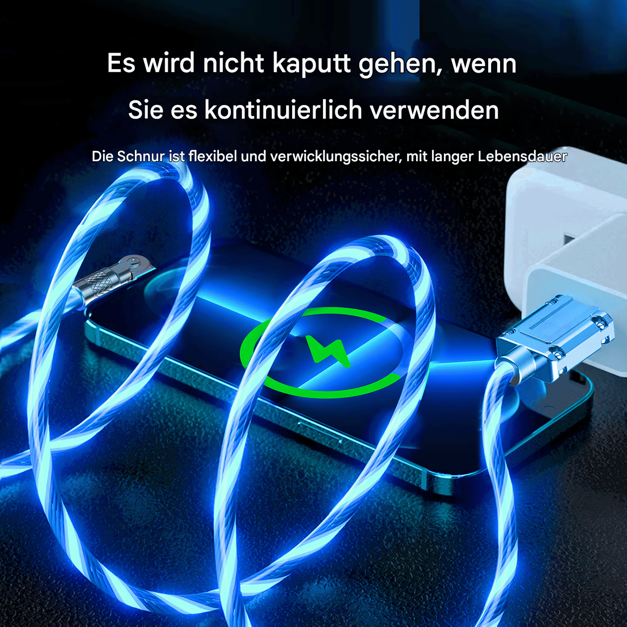 ⚡540° roterbar streamer-datakabel