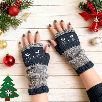 🐱✨Sjarmerende kattevotter: Din beste vinterkompanjong for hverdagen og eventyr!✨🧤