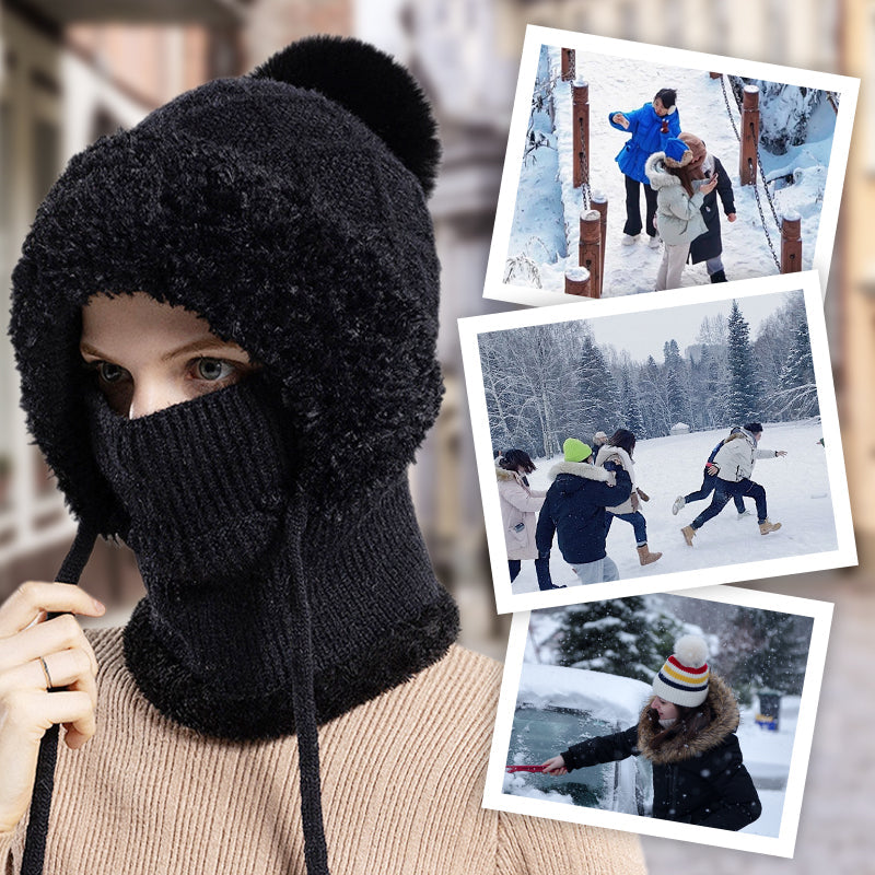🔥💖 3-i-1 vinterbalaklava for damer