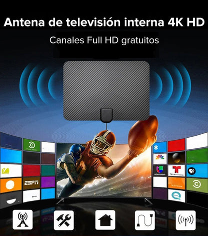 Intern digital TV-antenne i 4K HD